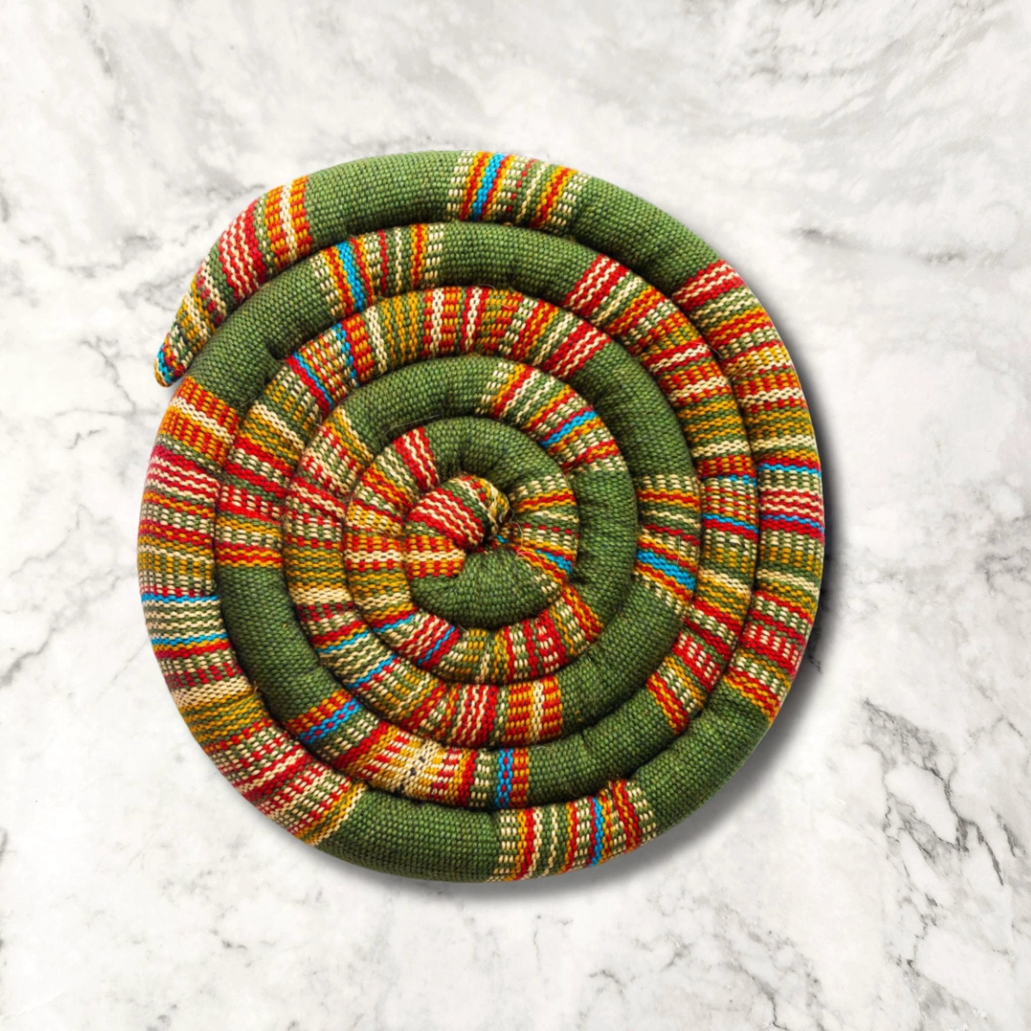 Large Spiral Spiced Trivet by Upavim Crafts