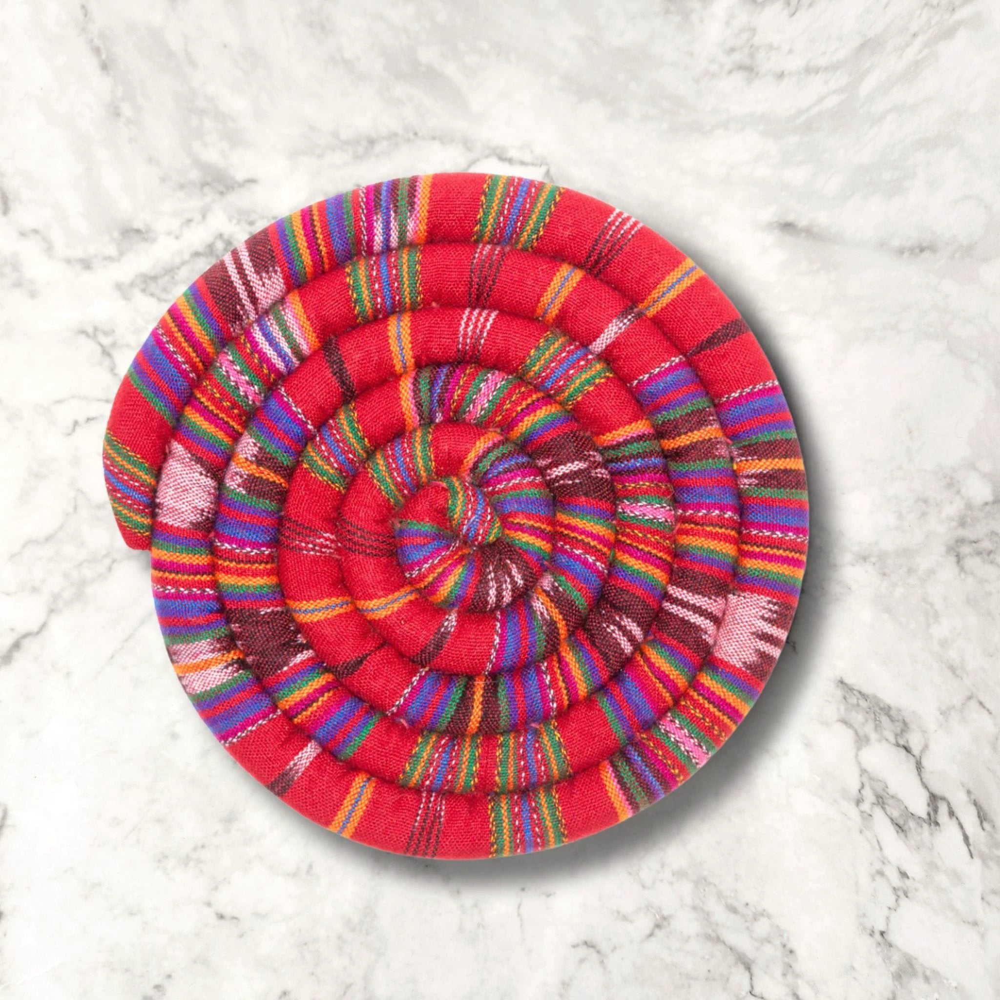 Large Spiral Spiced Trivet by Upavim Crafts