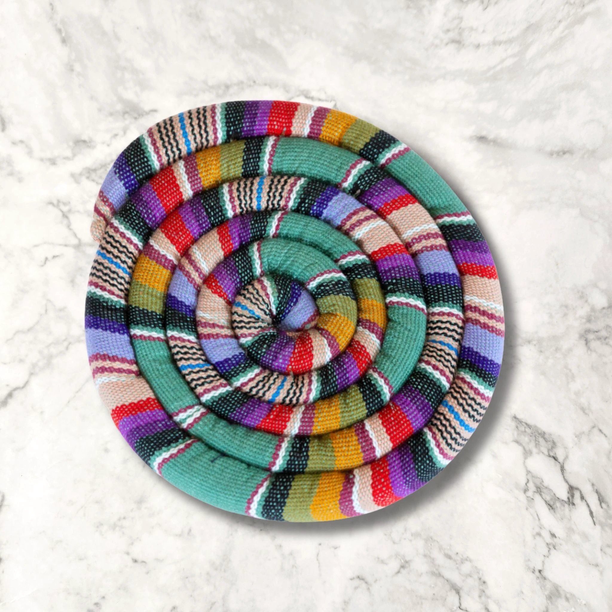 Large Spiral Spiced Trivet by Upavim Crafts