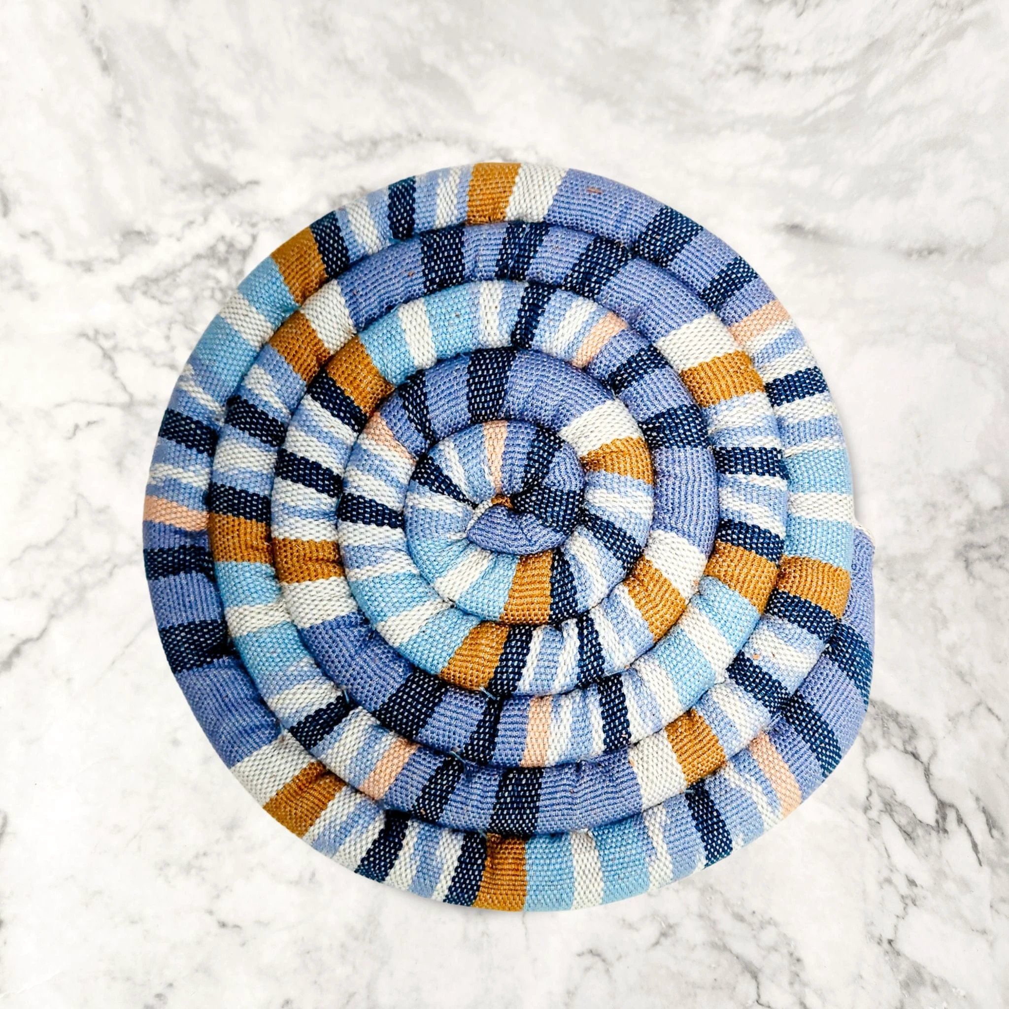 Large Spiral Spiced Trivet by Upavim Crafts