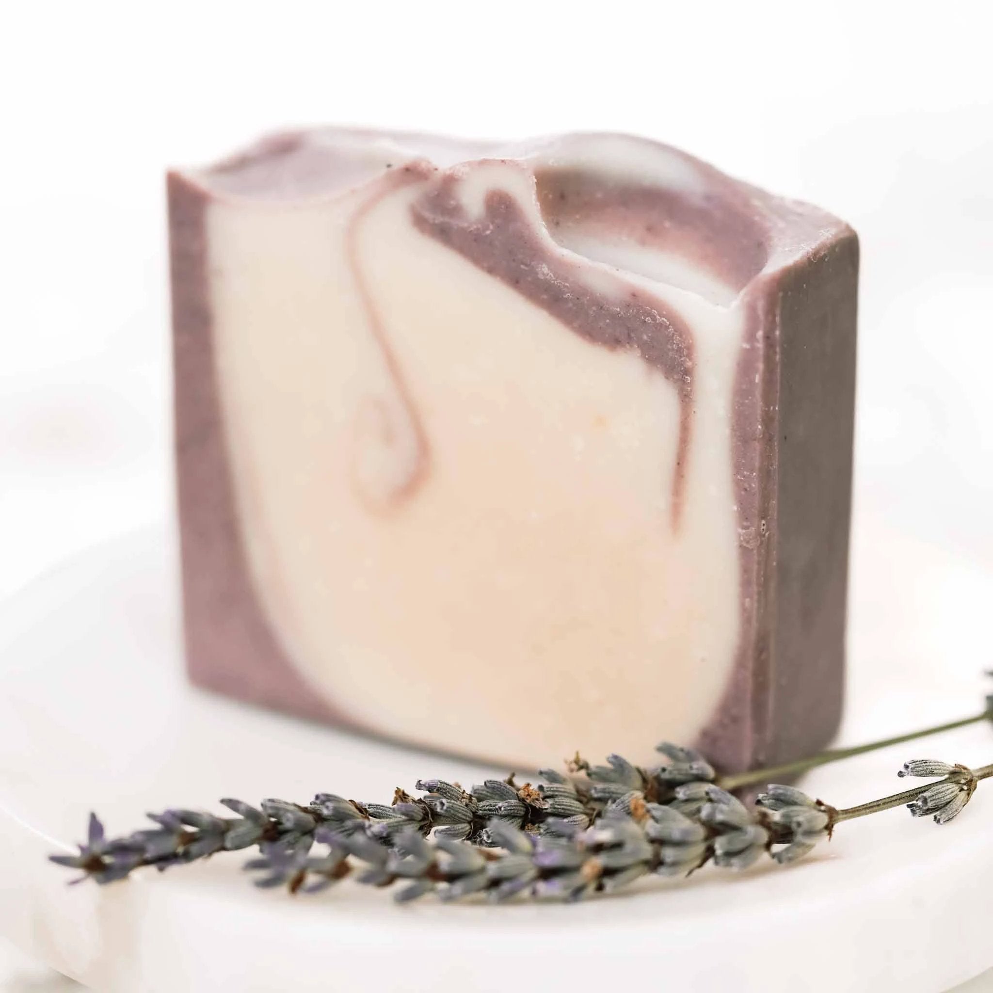 Lavender + Mint Handmade Tallow and Goat Milk Soap Bar by Pretty farm girl
