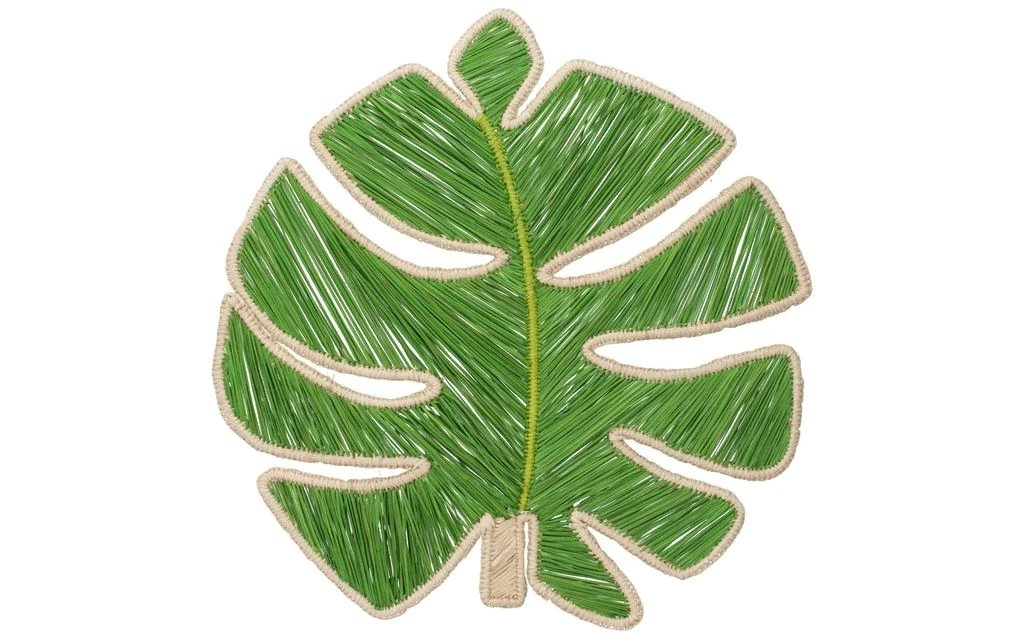 Monstera Leaf Handwoven Iraca Placemat by MacondoForever