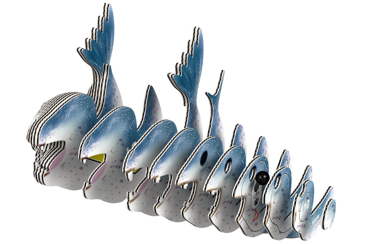 Leopard Seal 3D Puzzle for Kids | Antarctic STEM Craft Activity