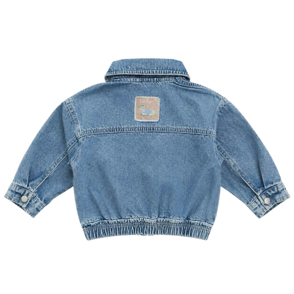 Let’s Go For A Stroll Lightweight Denim Zip Jacket