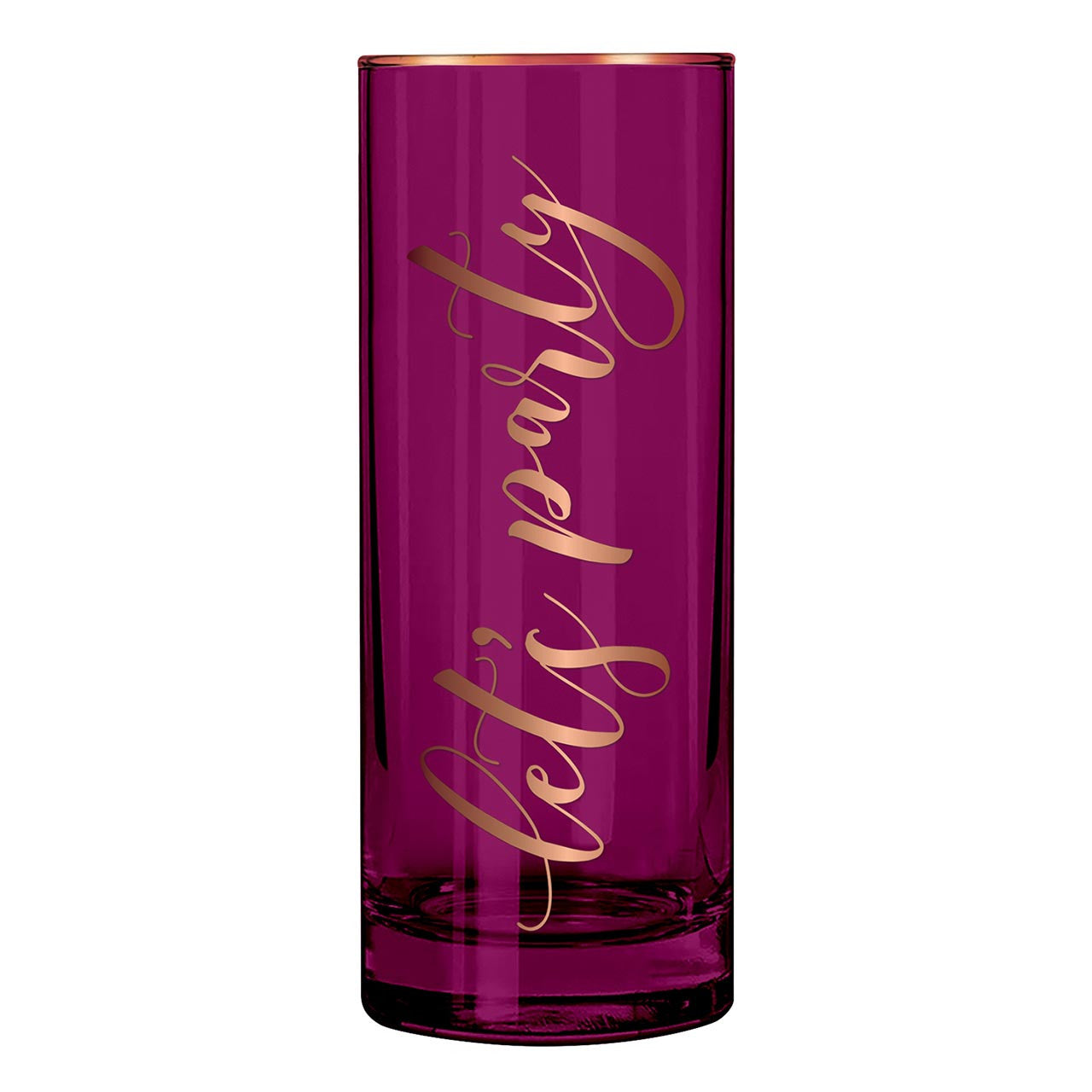 Let's Party Collins Cocktail Glass in Magenta | 17 oz.