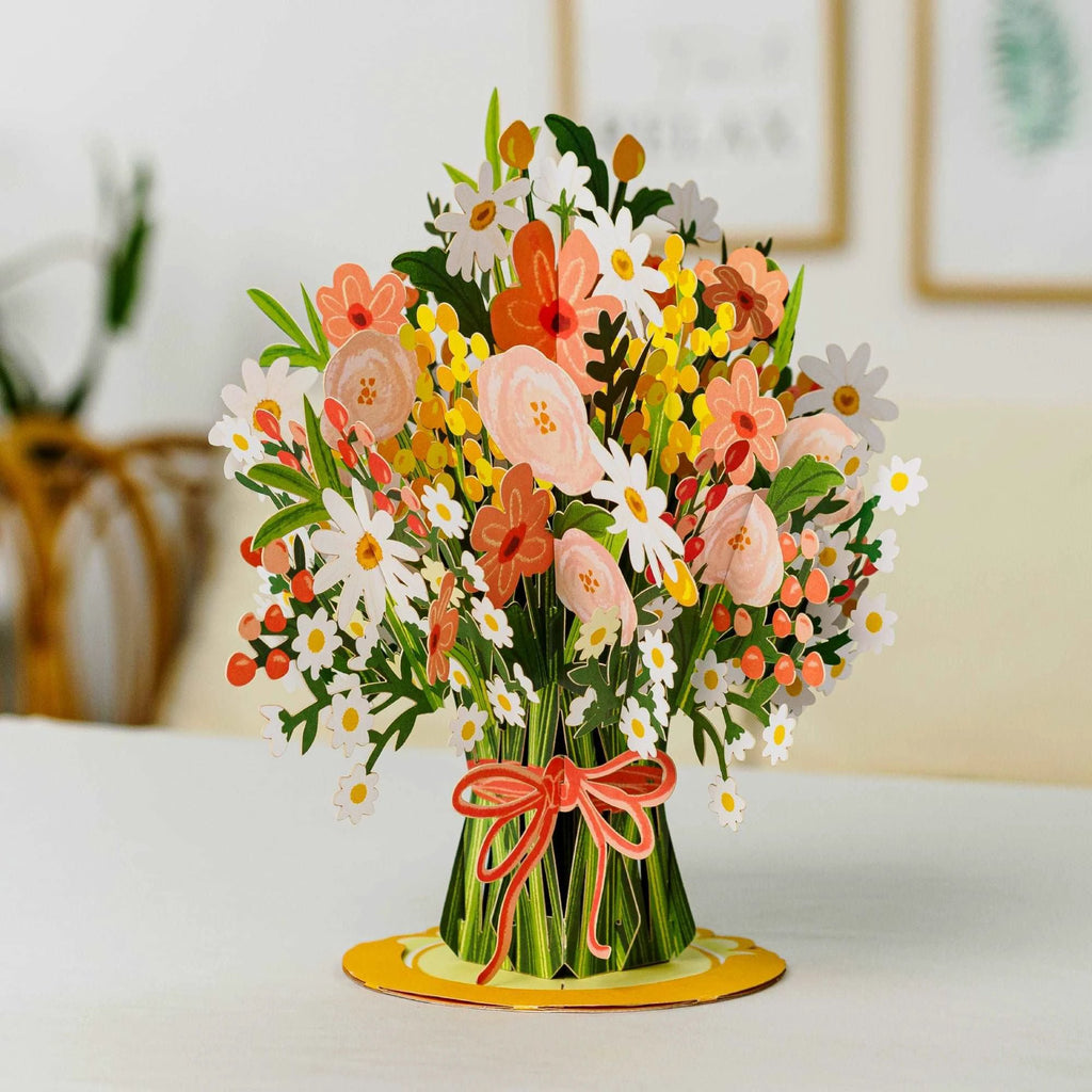 Daisy Delight Oversized Pop Up Card with Keepsake by Paper Love