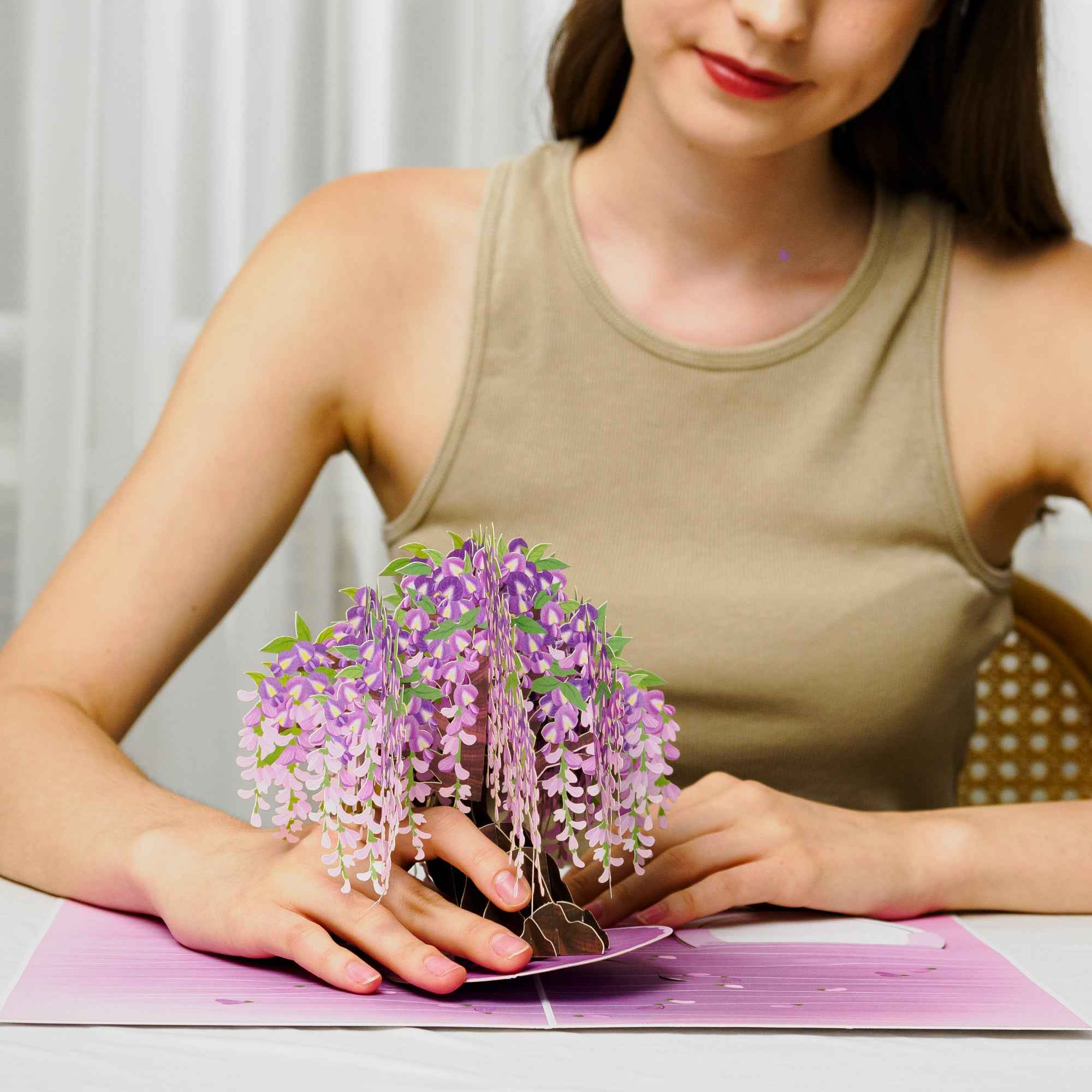 Wisteria Tree Oversized Pop Up Card with Keepsake