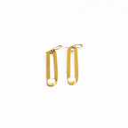 Lila Crosby Drop Hoops Earring