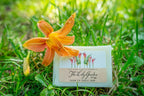 THE LILY GARDEN 5 oz. ~ FARM TO TABLE SOAP SLICE by Essential Journeys