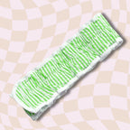 Lime Seersucker Spa Headband | Hair Band for Skincare Facial After Shower by The Bullish Store