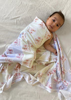 Newborn 3 pc Gift Set w Gift Box - "Protection Jaguar" RED by JAVIERA VARAS STUDIO