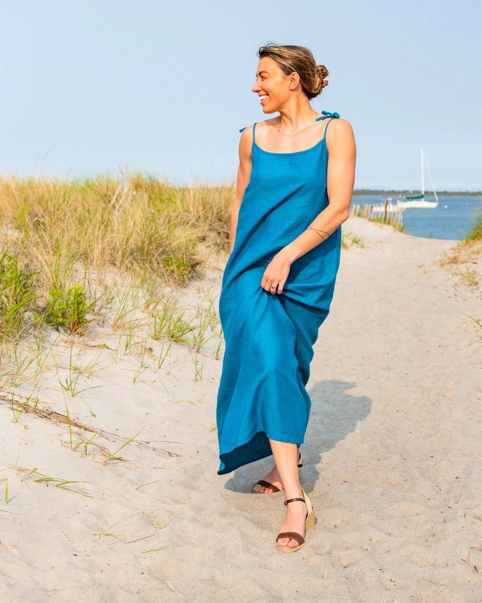 Pacific Linen Maxi Dress by Line In The Sand Swim