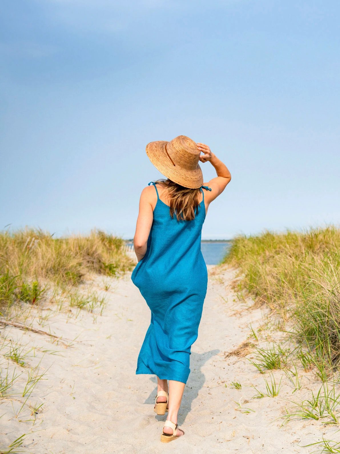 Pacific Linen Maxi Dress by Line In The Sand Swim