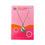 Lips Pendant Necklace in Silver | Kiss Print Charm on Chain