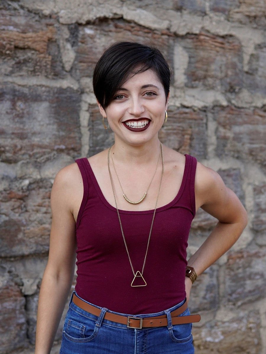 Pyramid Pendant Necklace by Fair Anita