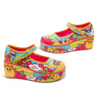 Chocolaticas® Love On The Road Women's Mary Jane Platform by Hot Chocolate Design