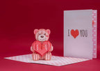 I Love U Bear Pop Up Card - 5" x 7" by Paper Love