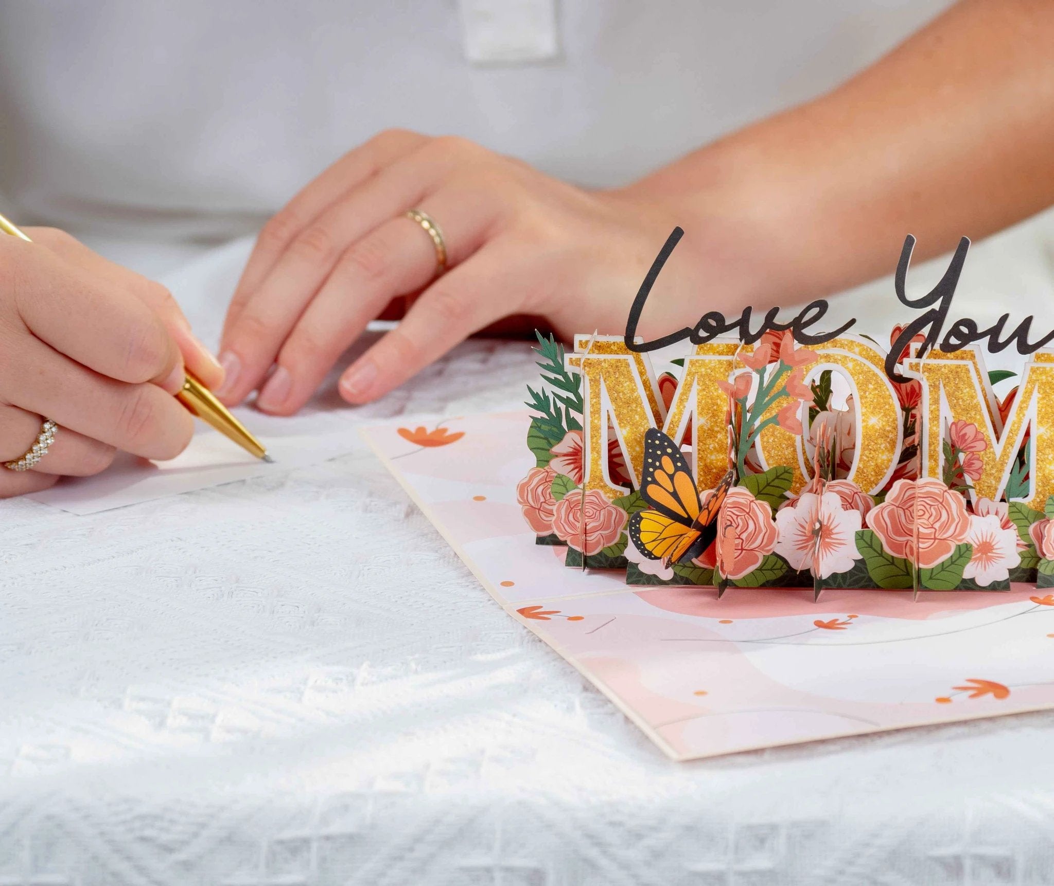 Love You Mom Pop Up Card by Paper Love