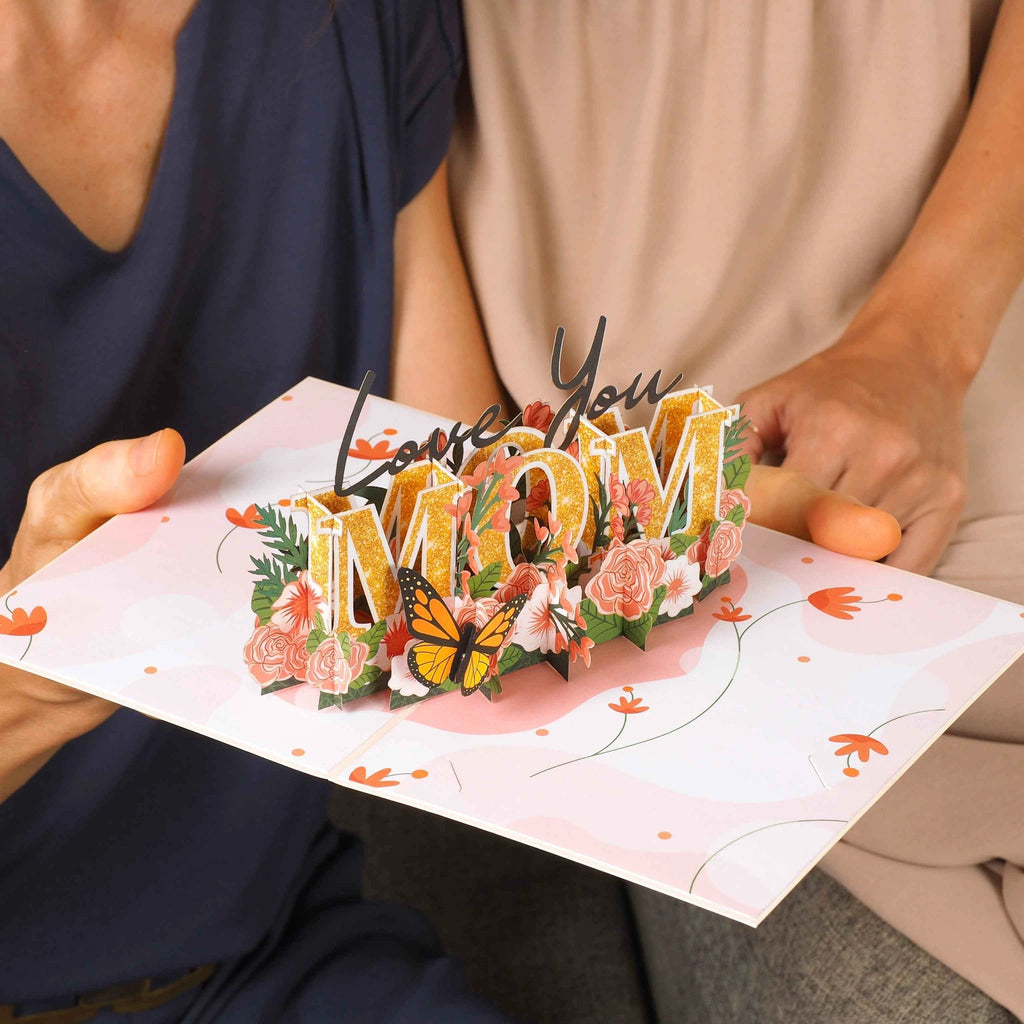Love You Mom Pop Up Card by Paper Love