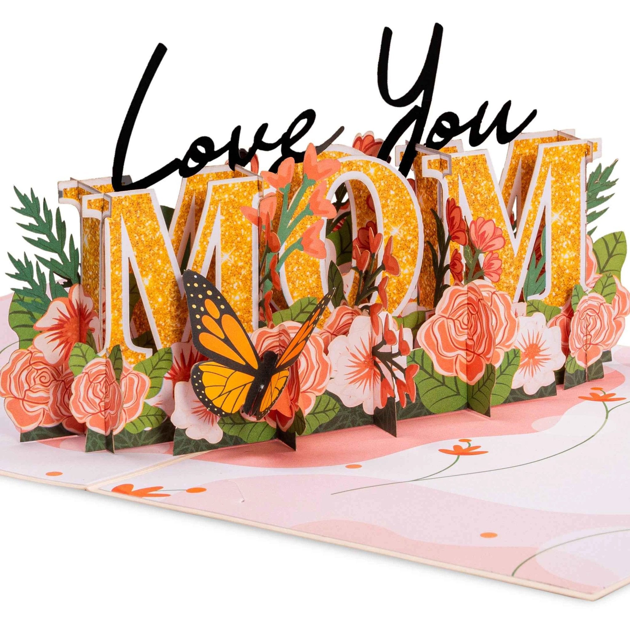 Love You Mom Pop Up Card by Paper Love