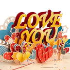 Love You Pop Up Card by Paper Love