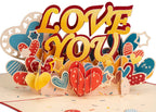 Love You Pop Up Card by Paper Love