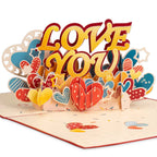 Love You Pop Up Card by Paper Love