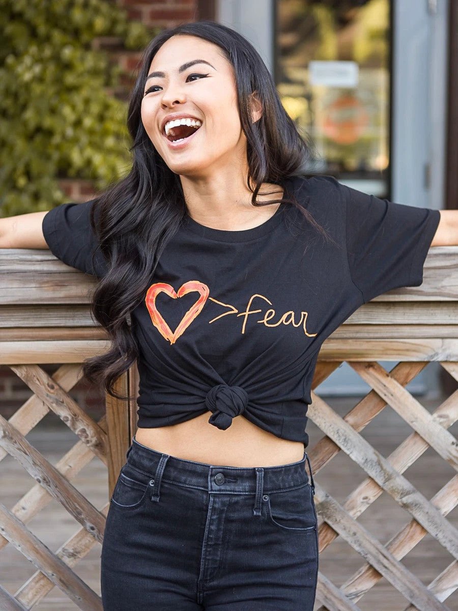 Love is Greater Than Fear Tee by Fair Anita