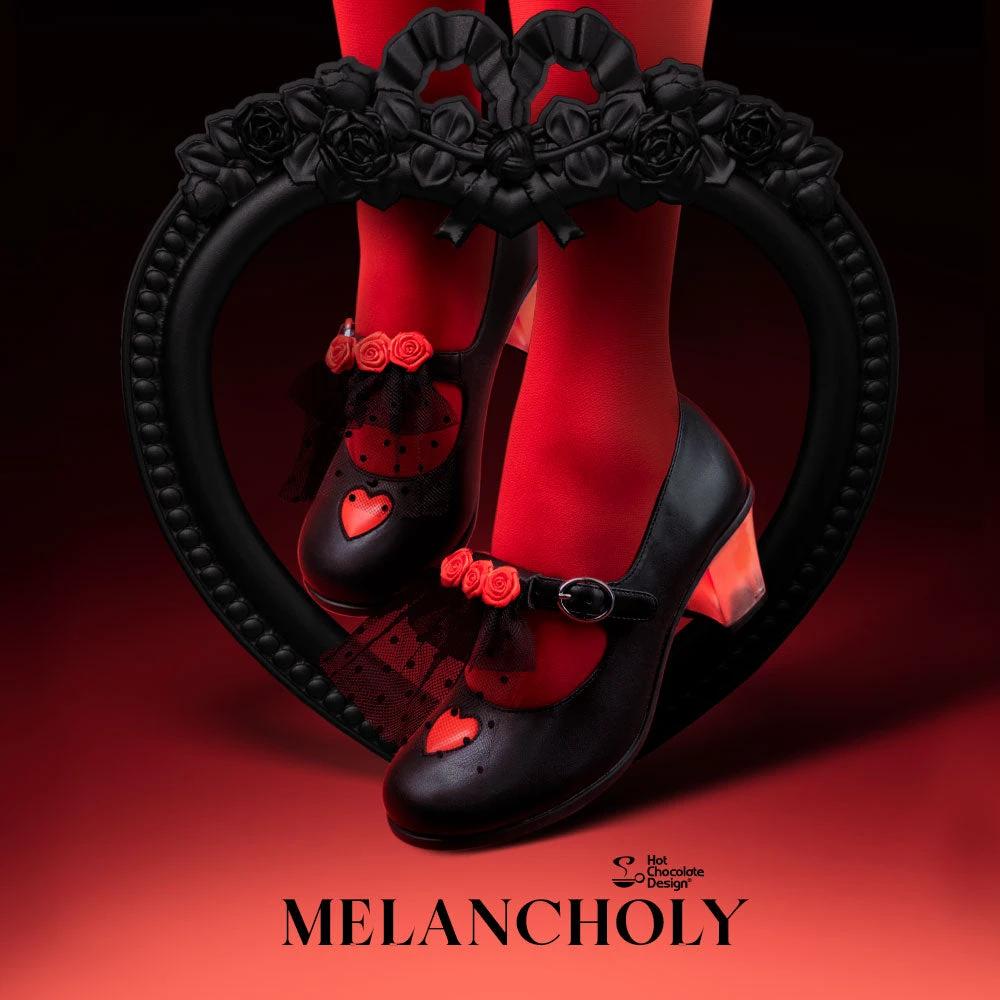 Chocolaticas® Mid Heels Melancholy Women's Mary Jane Pump by Hot Chocolate Design