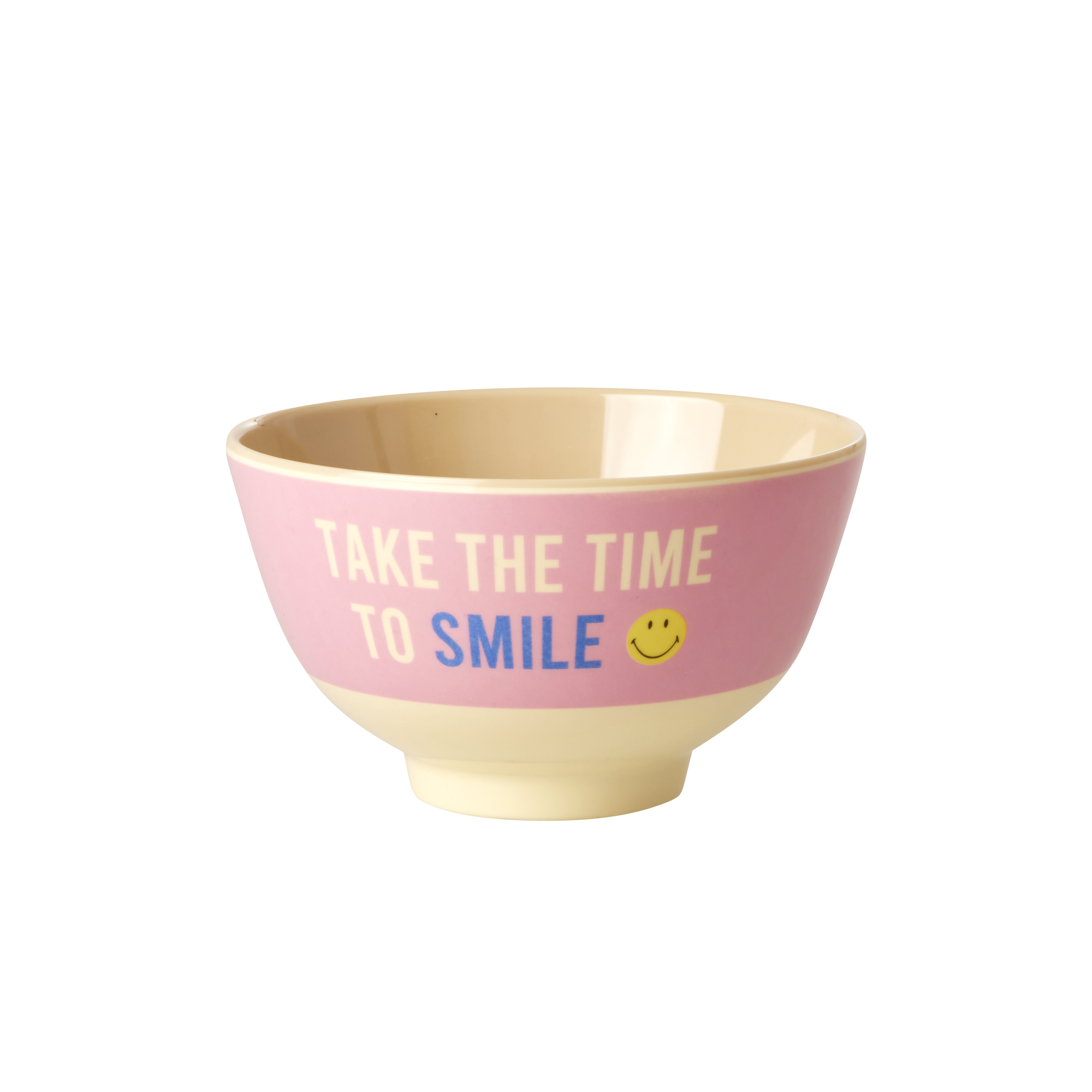 Small Melamine Bowl - Pink - Smiley®
