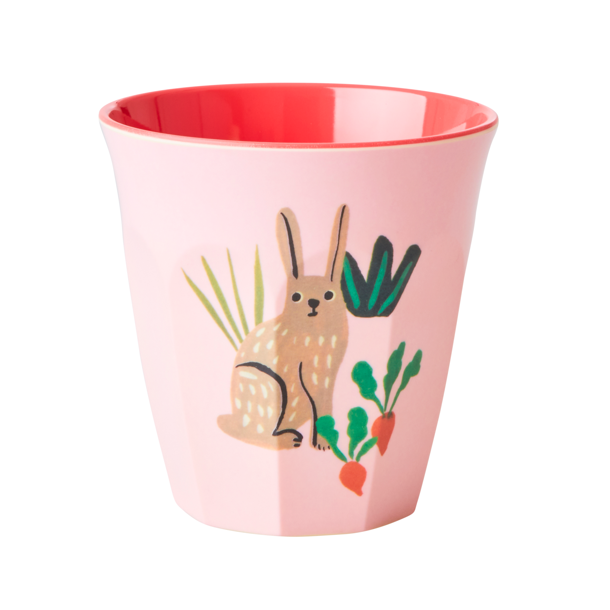 Melamine Kids Cups in Pink Farm Prints - Medium - 6 pcs. in Gift Box
