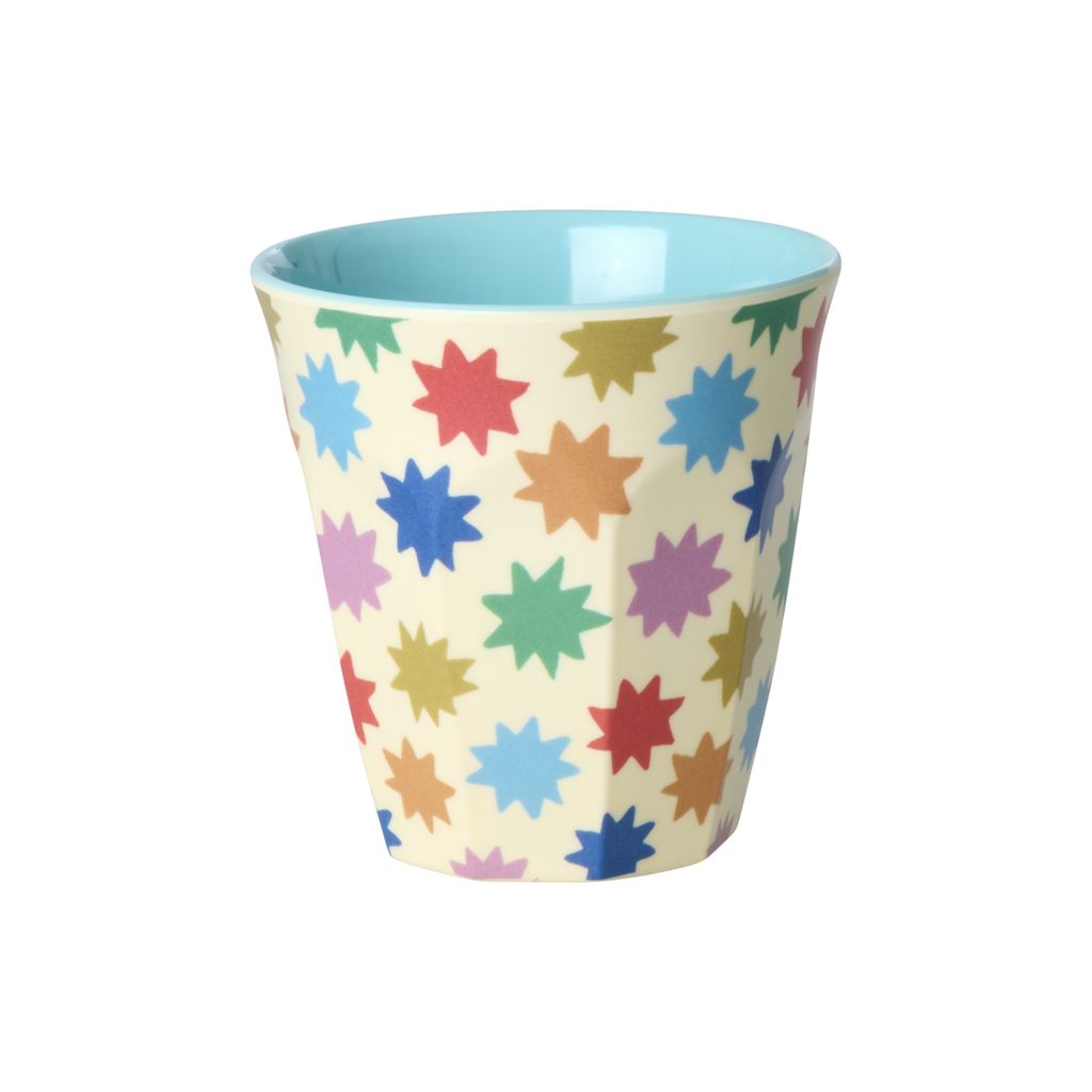 Melamine Kids Cups in Fun Fair Mint Prints - Small - 6 pcs. in Gift Box -