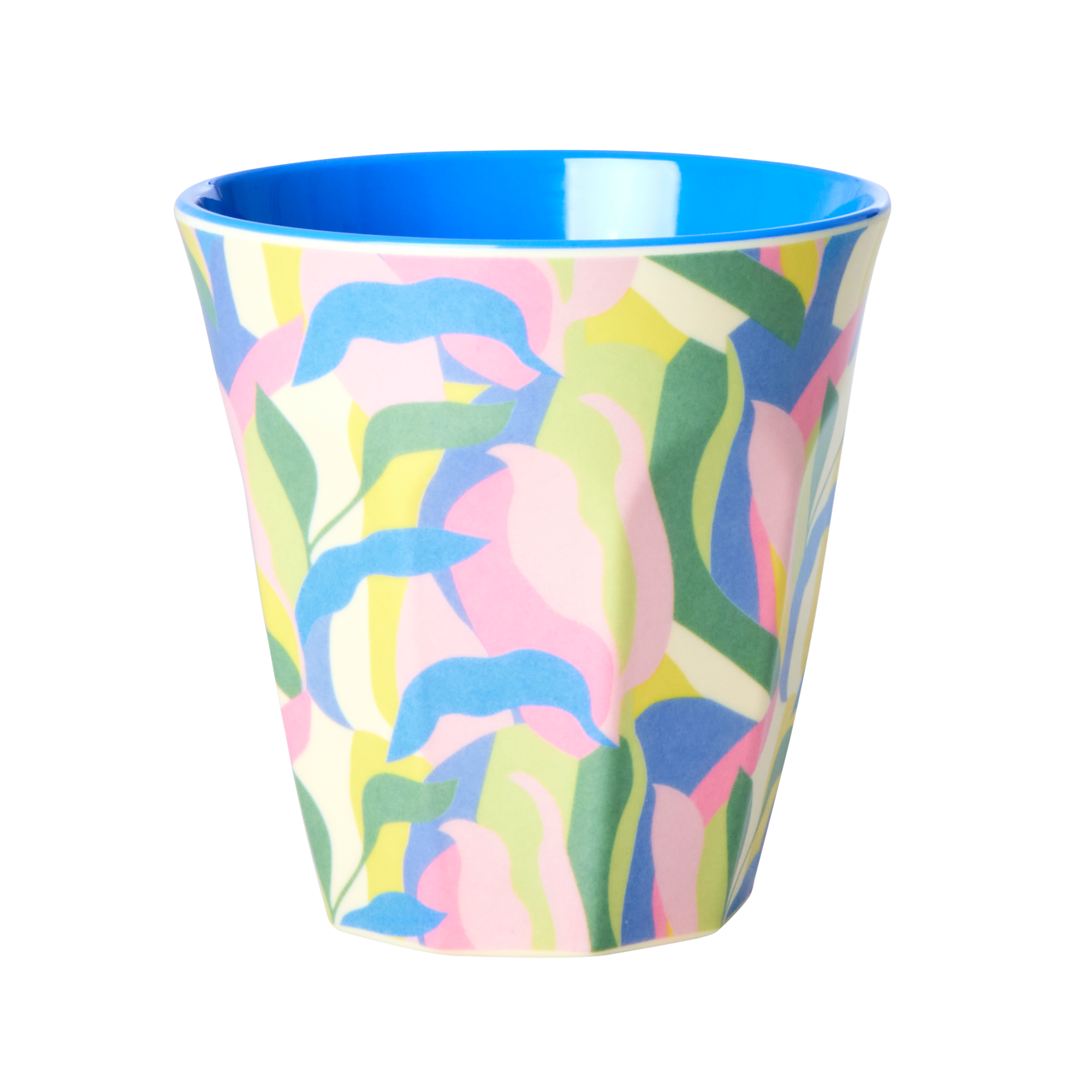 Medium Melamine Cup - Blue - Jungle Fever Print
