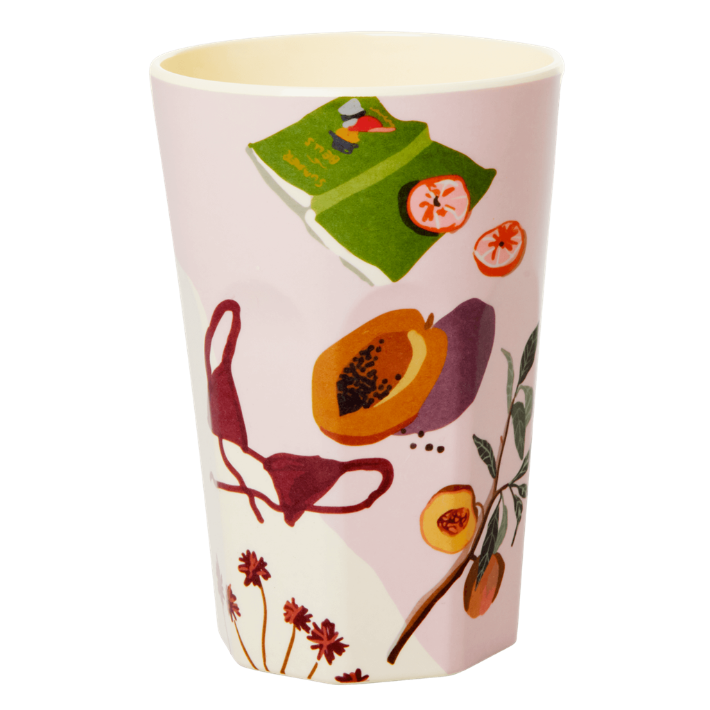Melamine Cup - Tall | Australian Summer Print
