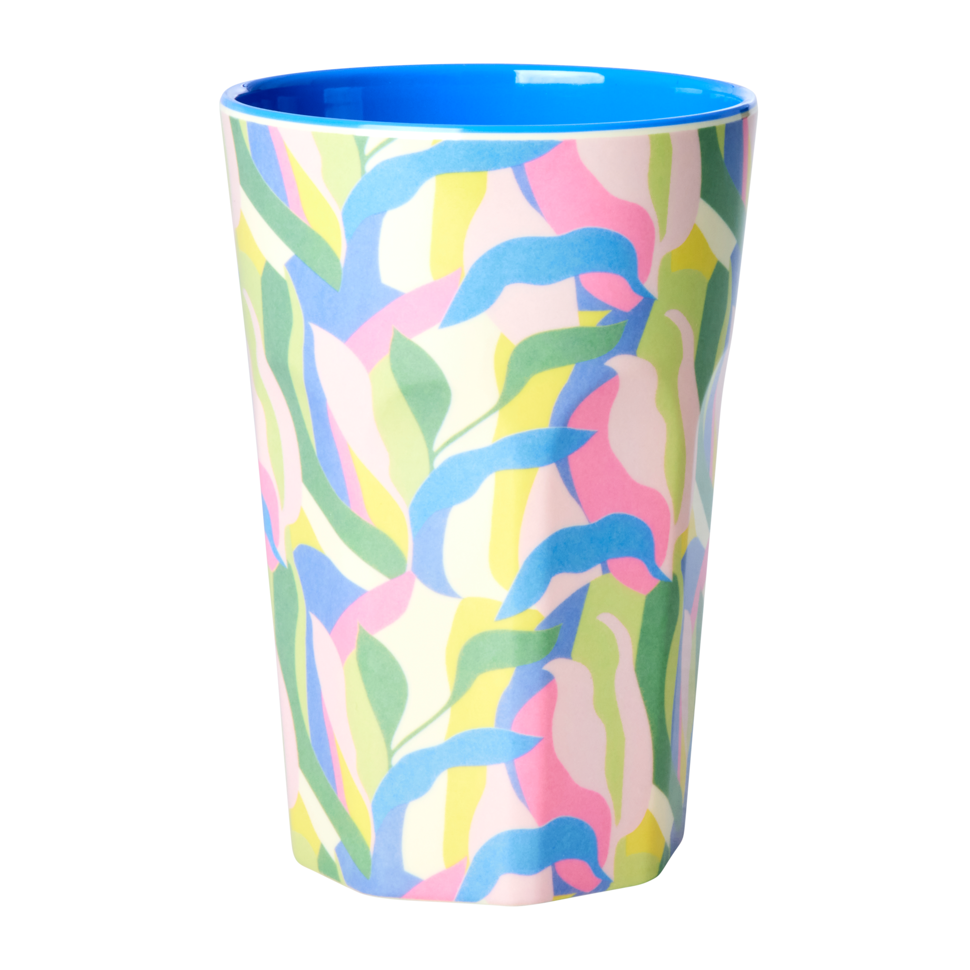 Melamine Tall Cup - Blue - Jungle Fever Print