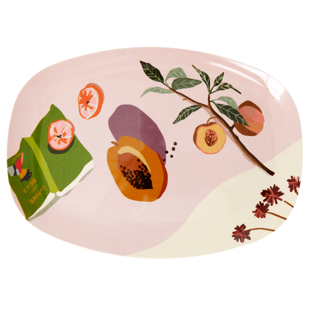 Melamine Rectangular Plate | Australian Summer Print