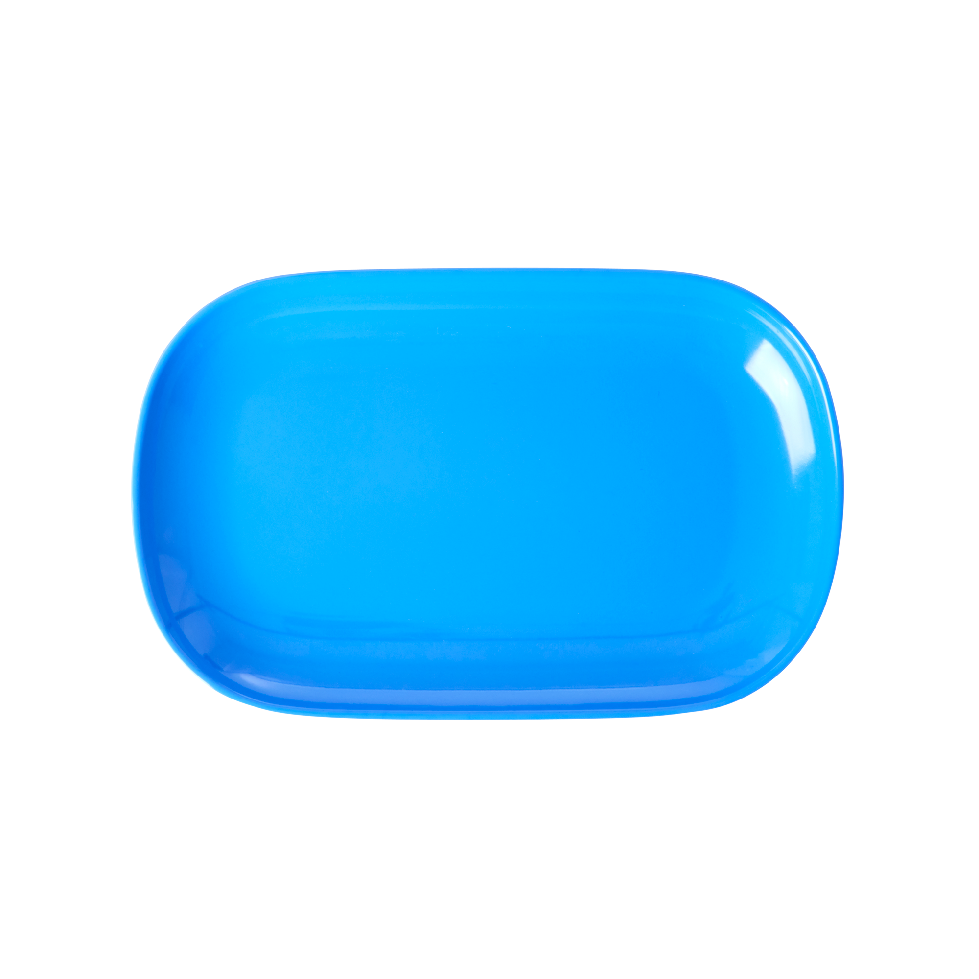 Small Melamine Rectangular Plate - Sky Blue