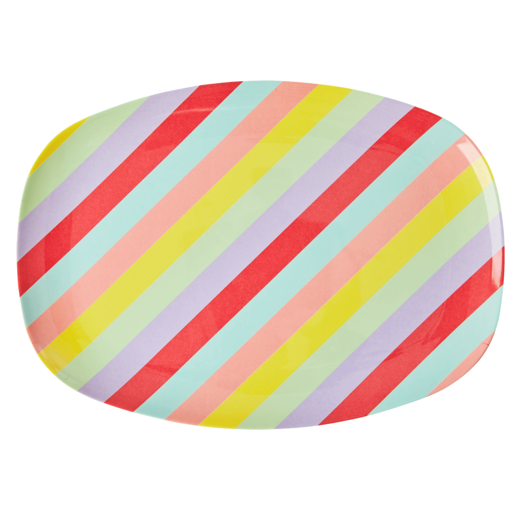 Melamine Rectangular Plate | Summer Rush Print