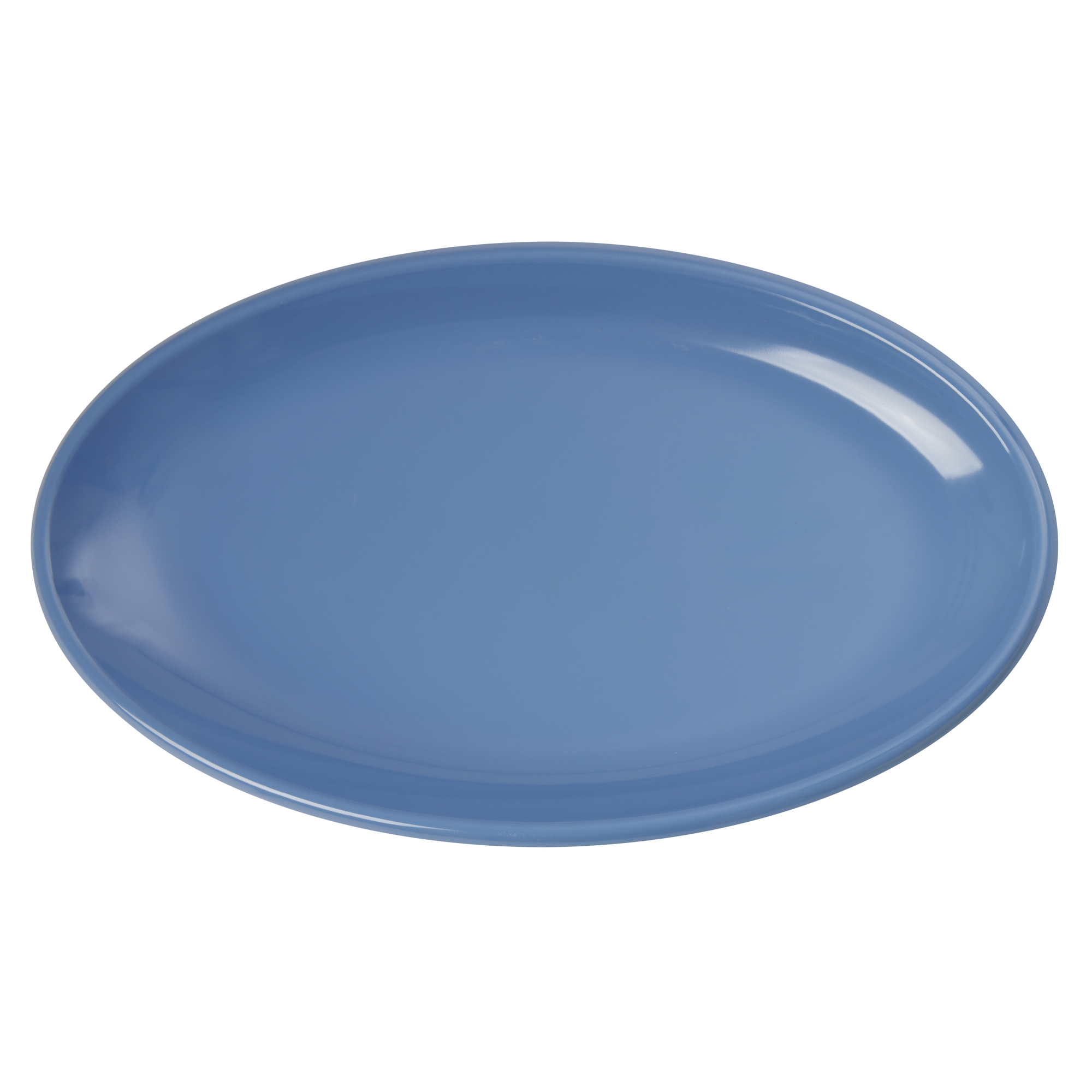 Large Melamine Serving Dish - Dusty Blue
