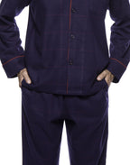 Men's Premium 100% Cotton Flannel Pajama Sleepwear Set