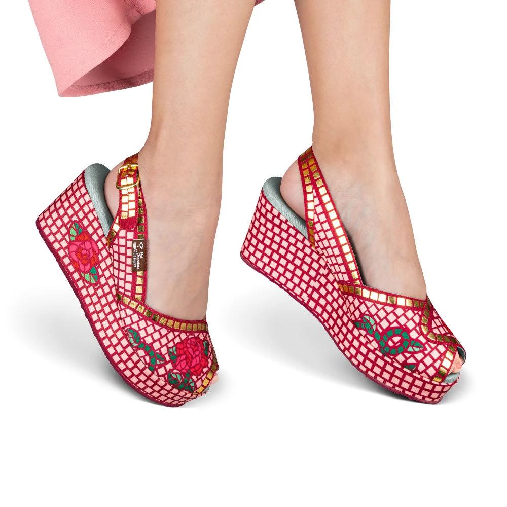 Chocolaticas® Mosaic Garden Women's Sandal by Hot Chocolate Design
