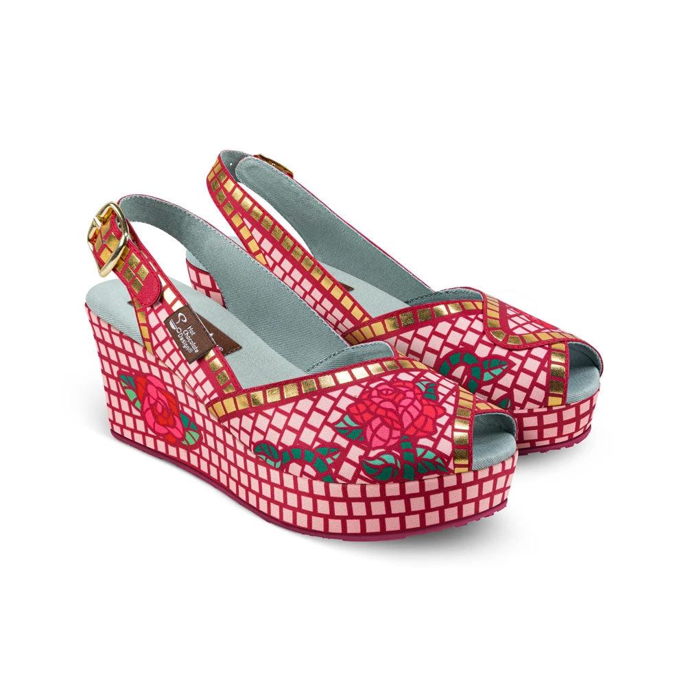 Chocolaticas® Mosaic Garden Women's Sandal by Hot Chocolate Design