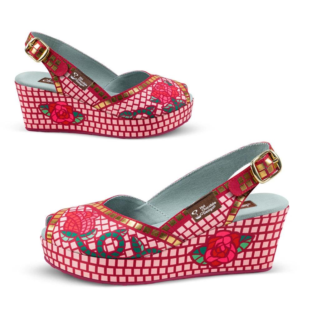 Chocolaticas® Mosaic Garden Women's Sandal by Hot Chocolate Design