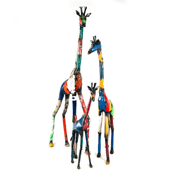 Funky Giraffe - Recycled Metal