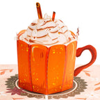 Pumpkin Latte Frndly Pop Up Card by Paper Love
