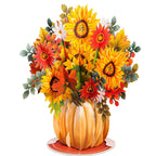 HugePop Harvest Bouquet Pop Up Card, With Detachable Bouquet, 10"x14" by Paper Love
