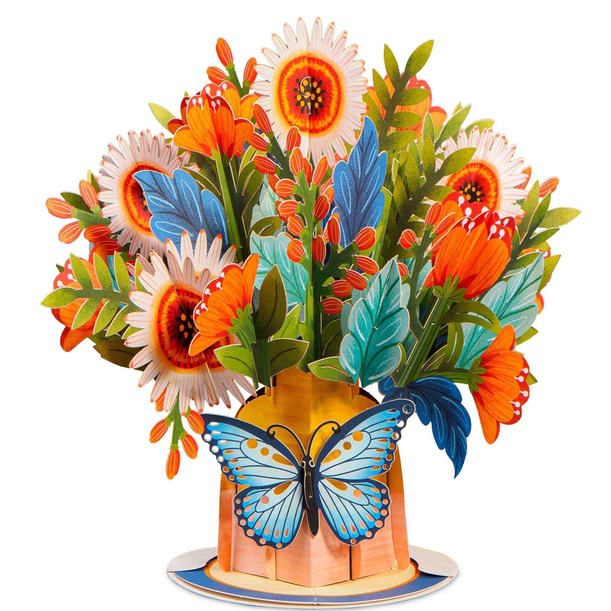 Hugepop Artisan Flower Pop Up Card with Detachable Bouquet by Paper Love