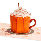 Pumpkin Latte Frndly Pop Up Card by Paper Love