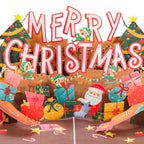 Jolly Merry Christmas Pop Up Card by Paper Love