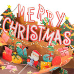 Jolly Merry Christmas Pop Up Card by Paper Love